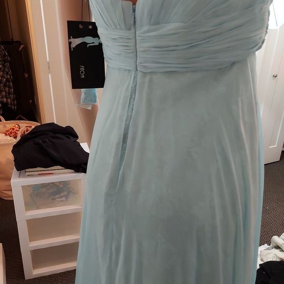 Mac Duggal Beautiful Strapless Silk Rhinestone and Sequin Dress Size 14 - Picture 6 of 13